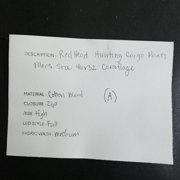 RedHead Mens Size 46x32 Camouflage Hunting Cargo Pants 2XL - Picture 8 of 8